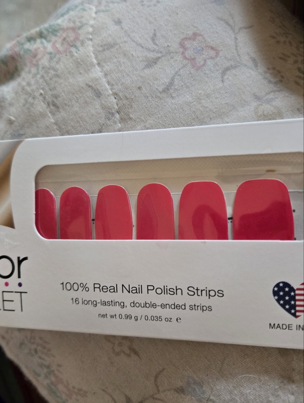 Color Street Hot Pink Nail Polish Strips